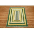 thumbnail image 4 of Casavani Handmade Green Cotton Dhurrie Bedroom and Dining Room Rug Outdoor Rug 12x15 feet, 4 of 6