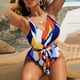 thumbnail image 2 of Bañador de bikini de una pieza con relleno y estampado superpuesto de talla grande para mujer Fridja nalpqowj24253, 2 of 9
