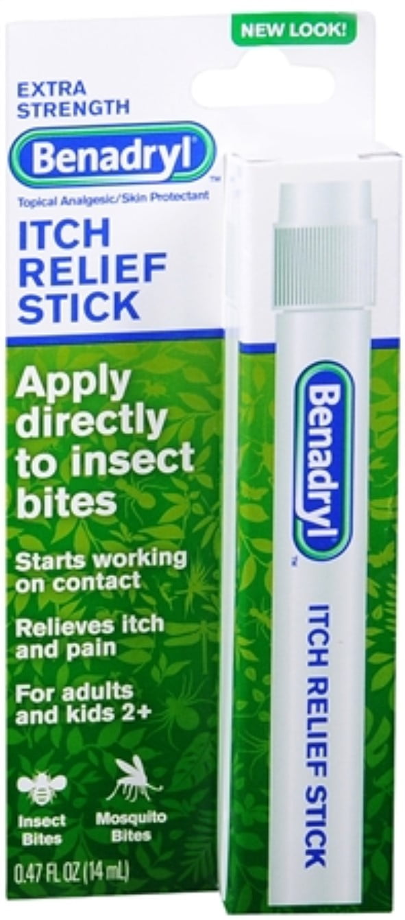 Benadryl Itch Relief Stick, 0.47 oz (Pack of 2)