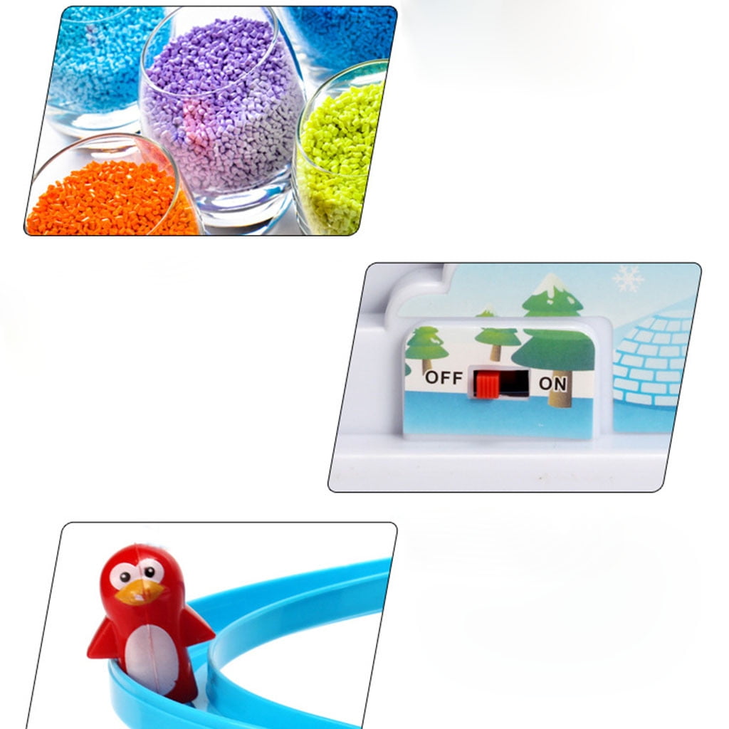 Educational Penguin Music Train Toy Interactive Sliding Puzzle Track for Kids Learning Development