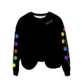 thumbnail image 4 of Mifsaly Women Christmas Sweatshirt Funny Fleece Letter Print Xmas Pullover Tops Oversized Crewneck Long Sleeve Shirts Casual Bright and Merry T-Shirts Holiday Workout Blouse 2025 Festival Outfits, 4 of 9