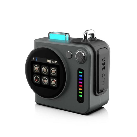 Portable Bluetooth 5.4 Speaker with RGB Lights, 5W Mini Speaker, 15H Playtime, Aluminum Alloy Body