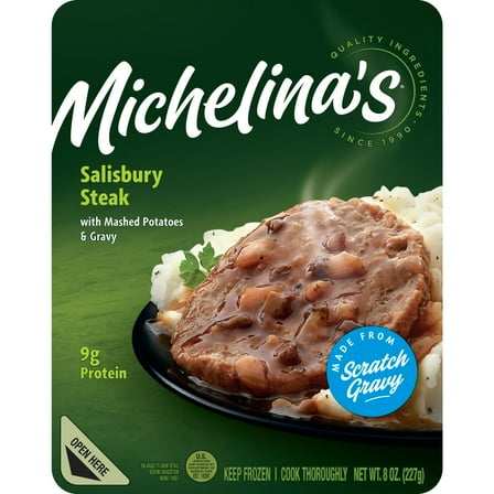 Michelina's Salisbury Steak and Gravy with Mashed Potatoes Meal 8oz (Frozen Dinner)