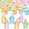 thumbnail image 1 of BRIGHTFUFU 84 figuras de conejo en miniatura, figuras de conejo brillantes, mini decoraciones de conejo de resina, figuras que brillan en la oscuridad, decoraciones para casas de muñecas, 1 of 8