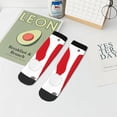 thumbnail image 7 of Pofeuu HOHOHO Christmas Print 30cm Socks, Adult Running Hiking Socks for Youth and Adult, 7 of 7