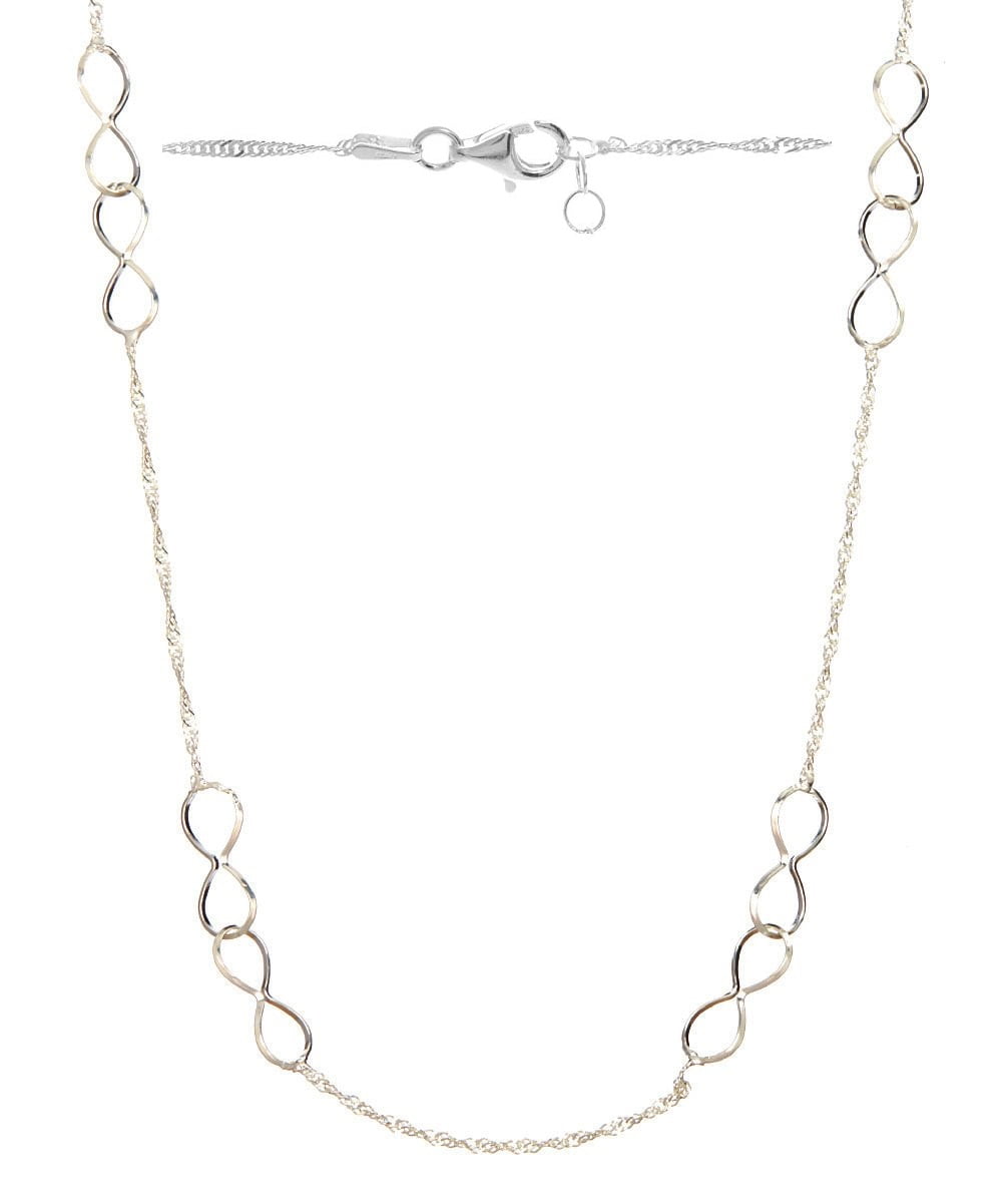 Italian Sterling Silver Infinity Loop 