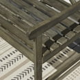 thumbnail image 3 of Garden Bench, 3-Person Patio Bench Gray Acacia Hardwood Bench for Garden, Porch, and Park, 3 of 4