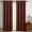Chocolate, variant on Luxury Bella Blackout Weave Paisley Grommet Curtain Panels (Set of 2)