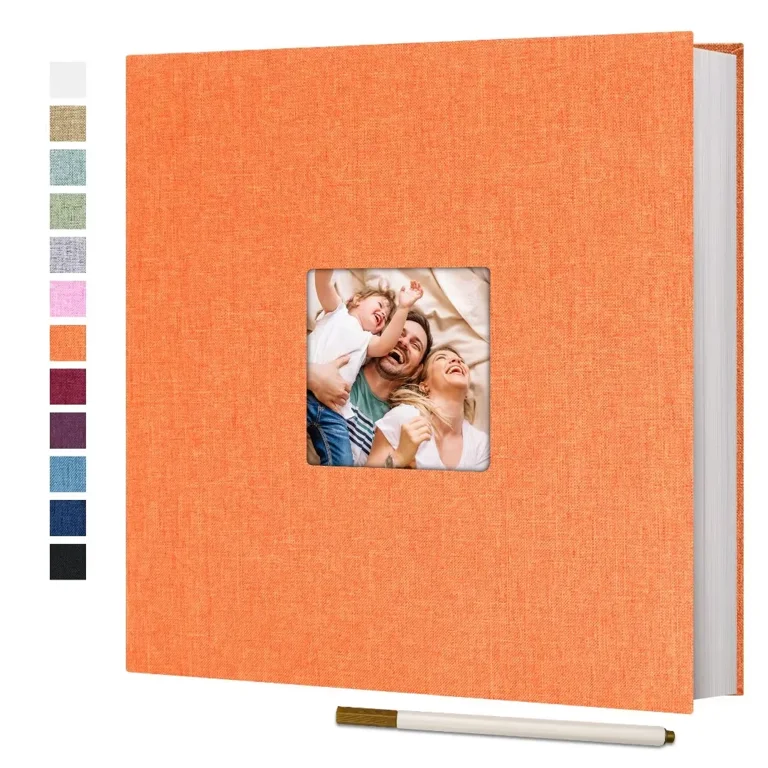  Vienrose Photo Album Self Adhesive 13x12.6 for 600 Photos Linen  Scrapbook 120 Pages