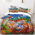 thumbnail image 5 of Funda de edredón con dibujos animados de Sonic Game, juego de edredón y funda de edredón, juego de cama para el dormitorio, juego de cama para niños, niñas y niños, regalo de vacaciones, 5 of 5