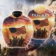 thumbnail image 2 of Sudadera con capucha con estampado 3D de veteranos de EE. UU., ropa para hombre, chándal con bandera de EE. UU., águila, informal, 2 of 5
