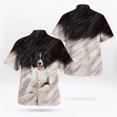 thumbnail image 3 of Camisas hawaianas con estampado 3D de cara de perro Collie Beagle Retriever, camisas de calle de verano, camisas de moda para mujeres y hombres, camisas con botones lindos para niños, 3 of 5