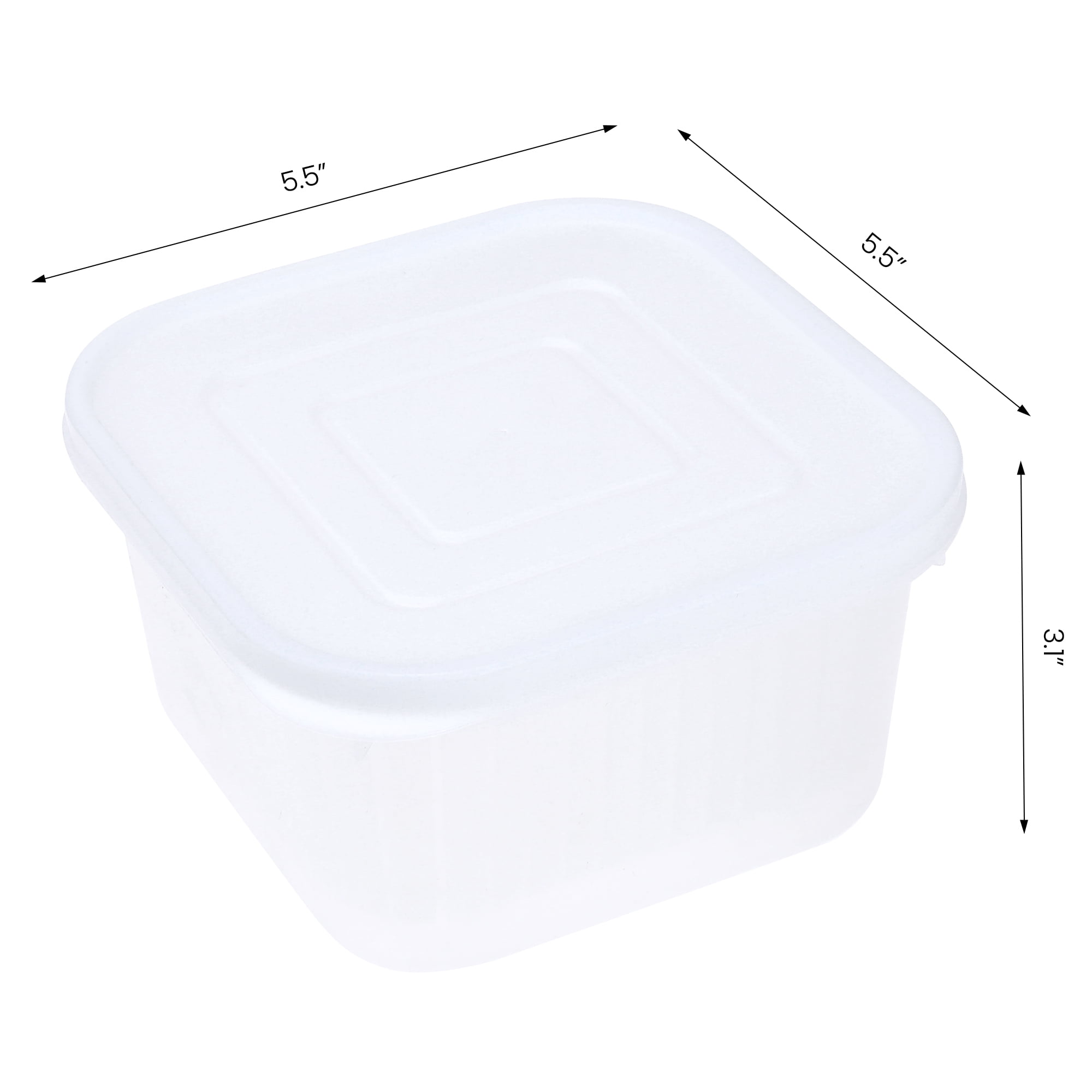 Unique Bargains Food Storage Containers Meal Prep Food Containers 10 Packs White