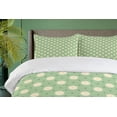 thumbnail image 4 of Ambesonne Garden Duvet Cover Sets, Spring Plants Yard, 2-Queen, Pale Green Cream Yellow, 4 of 7