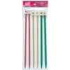 Susan Bates Silvalume Single Point Knitting Needles 10" Set-Sizes 9 To 10.5