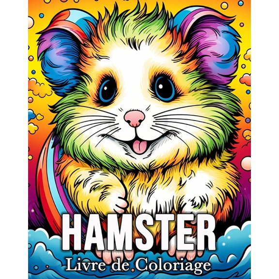 Hamaster Livre de Coloriage: 50 Images Mignonnes pour Lutter Contre le Stress et se DÃ©tendre, (Paperback)