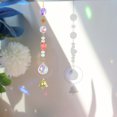 thumbnail image 2 of Lámpara colgante de cristal con cuentas de colores para el jardín Ehuebsd y el coche adorno colgante con luz solar, 2 of 7