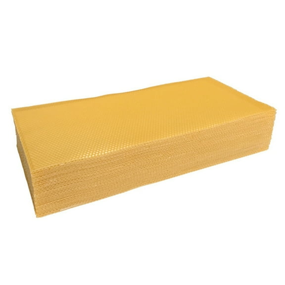 30pcs Bee Hive Foundation Sheets, Deep Beeswax Foundation Sheets for Bee Frames Beekeeping Tools 41.5x19.5cm