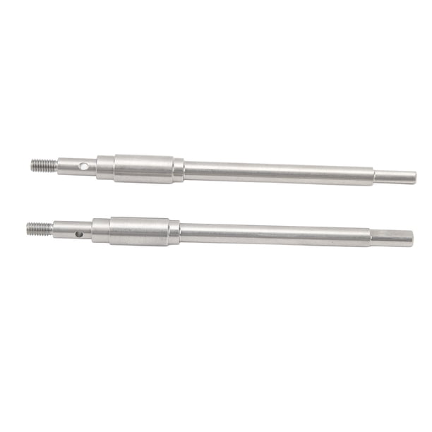 2 ejes traseros de acero inoxidable para coche RC FMS 1/10 Explorer Mashigan para ATLAS Dachi Otros coches RC Piezas RC Plata