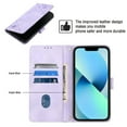 thumbnail image 3 of Nalacover Wallet Case for Google Pixel 7, Skin-Friendly PU Leather Shoulder Strap Lanyard Crossbody Magnetic Clasp Flip Folio Cover with Card Slots Holder Kickstand Shockproof Case,Purple, 3 of 8