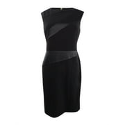 DKNY Women's Cap-Sleeve Sheath Dress (10, Black)