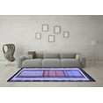 thumbnail image 3 of Ahgly Company Machine Washable Indoor Rectangle Southwestern Blue Country Area Rugs, 5' x 7', 3 of 4