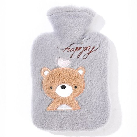Pocket Handwarmer Warm Hand Feet Portable Electric Water Bag Hot Water Bag Hand Warmer Hot Water Bottle cover GREY
