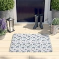thumbnail image 2 of White Cartoon Unicorn Head Heart Flannel Non Slip Door Rugs,Washable Door Mats Indoor,Decorative Door Mats,Dirt-Resistant and Absorbent Doormat for Entrance,Bedroom,Kitchen,Bathroom,23.5"x16", 2 of 5