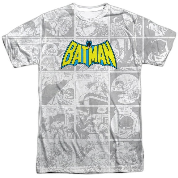 DC Vintage Bat Strip Officially Licensed Sublimation Adult T Shirt