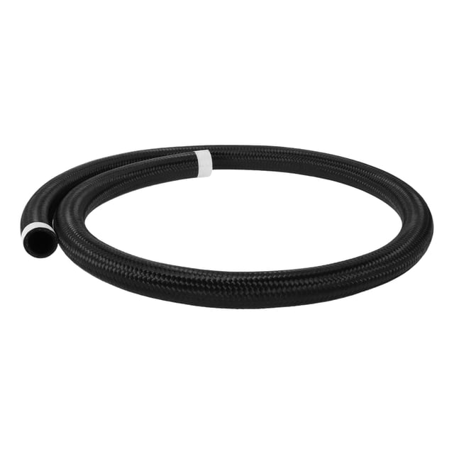 Manguera de línea de combustible Unique Bargains 22.22mm/ 7/8"(ID) 138cm /4.5ft(L) Manguera de vacío Manguera de combustible automotriz Caucho CPE, trenzado de nylon negro AN-16