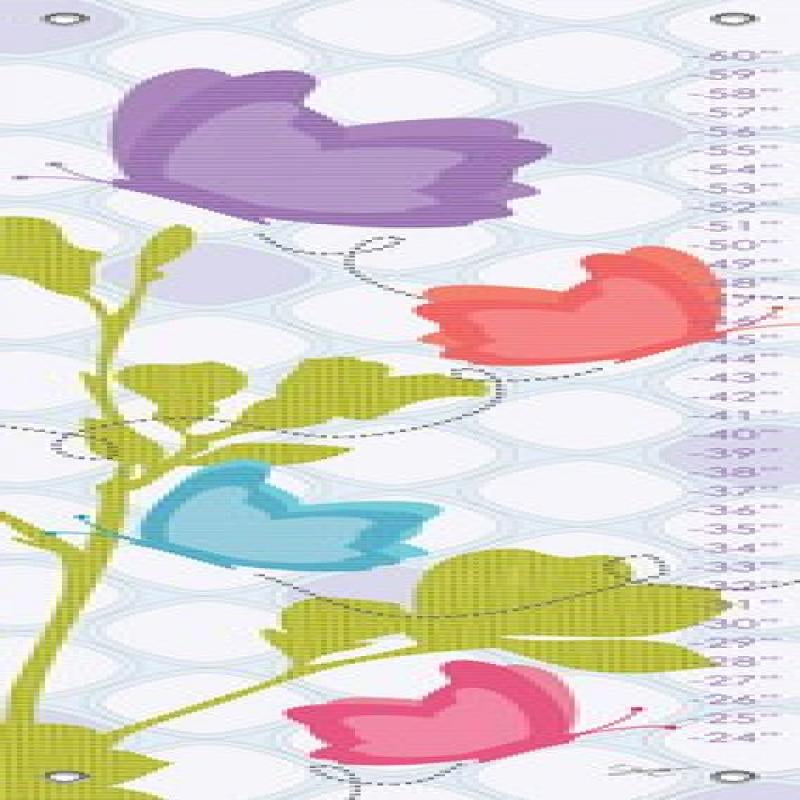 Growth Chart Oopsy Daisy 'Meraviglie Del Mondo Pink' – Poster Altezza In Tela 106,7 Cm – Jenny Kostecki Shaw