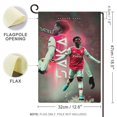 thumbnail image 2 of Bukayo Saka -bandera de jardín temática. Regalo perfecto para fans, amigos y familiares, ideal para actividades al aire libre y decoración de fiestas. 32*47CM, 2 of 6