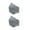 2 Pack Grey, variant on i play. by green sprouts 2 Pack Reusable Face Mask and Storage Bag with Carbon Filter and Water-Resistant Teen / Adult Medium Grey
