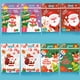 thumbnail image 4 of Guardurnaity 50 bolsas navideñas resellables con asas, de plástico resistente con forma de muñeco de nieve y Papá Noel, ideales para regalos de Disfraces de disfraces Feliz navidad, 4 of 6