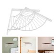 thumbnail image 2 of 2 soportes de estante de pared de metal resistente, soportes flotantes con tornillos, soporte estabilizador triangular para baño y cocina con tornillos, 2 of 7