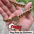 thumbnail image 3 of Collar De Cadena Para Perro, Collar De Metal Para Caminar Co, 3 of 7