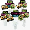 Big Dot of Happiness 80's Retro - Totally 1980s Party Centerpiece Sticks - Table Toppers - Set of 15