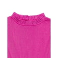 thumbnail image 3 of Zac Kids Girls Sparkle Ruffle Flounce Dress with Long-Sleeves, Sizes 4-18, 3 of 3