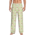thumbnail image 2 of Lsque Rabbit With Tie Print Men's Pajama Pants, Lounge Pant - Comfortable Home Wear,Elastic Waistband, Stylish Design-Medium, 2 of 9