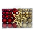 thumbnail image 1 of Shatterproof Christmas Ball Ornament Set Xmas Tree Decoration Colorful Holl B4B8, 1 of 1