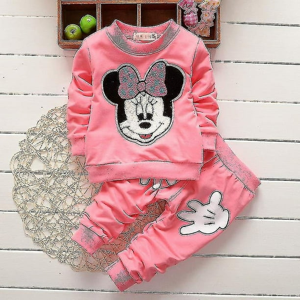 Bebe Ninos Ninas Minnie Mouse Sudadera Top Pantalones Conjunto Trajes Ropa Walmart en linea