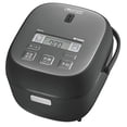 thumbnail image 1 of Rice Cooker Tiger Thermos (TIGER) 3 Go For Living Alone Microcomputer Gokuuma Menu Frozen Rice Menu With Cooking Menu Freshly Cooked JBS-B055KL Metal Black, 1 of 5