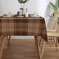 thumbnail image 4 of Basic Rgbcolorful Alternating Grid Plaid Rectangular Tablecloth 60"x86" with Lace Edge, Washable Durable Table Cover for Dining, Indoor Outdoor Home Restaurant Decor, 4 of 5