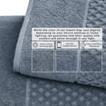 thumbnail image 5 of Great Bay Home Quick Dry Diamond Waffle 2-Pack Oversized Bath Sheet Set, 35” x 68”, Blue, 5 of 7