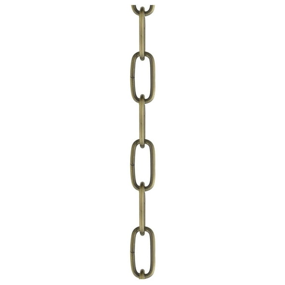 56136-01-Livex Lighting-Accessory - 72 Inch Standard Decorative Chain-Antique Brass Finish