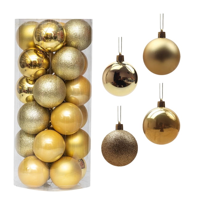 Fiudx Adornos Navideños, Plástico Irregularidades, Juego Decorativo Vibrante, Bolas Colgantes para Árbol Festividades, para Fiestas En Casa, Ideal para Toda La Familia, Tamaño Ideal 3 Cm.