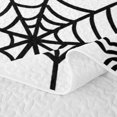 thumbnail image 5 of Feelyou Halloween Spider Web Quilt Full, Spooky Animal Full Bedspread Sets, Black White, 3 Pieces, 1 Comforter and 2 Pillowcases, 5 of 7