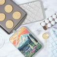 thumbnail image 5 of Yayeee Pot Holders Kitchen Heat Resistant with Pocket 7"x9.8" Cotton Oven Cooking Hot Pads, Floral Mountain, 5 of 7