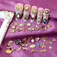 thumbnail image 3 of 50pcs 3D Acrylic Nails Charms for Mix Styles Rhinestones for Nails Metal Nail Jewels for Nail Art Shiny Zircon Nail Rhinestones Alloy Nail Charm Pearl Nail Gems Cute Charms for Nails Design, 3 of 5