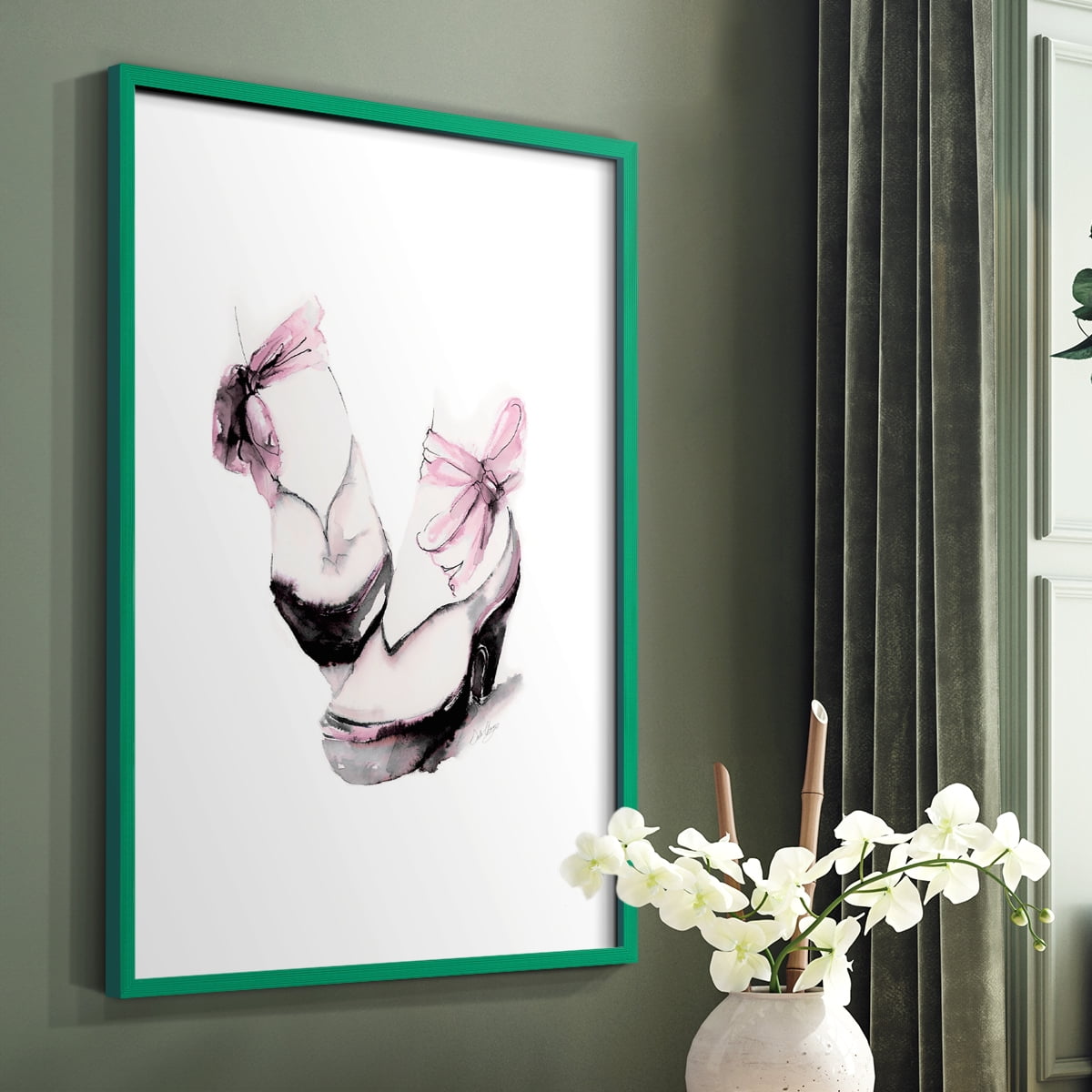 Ballet Platform in Paper Solid Wood 8 x 10 Framed Print
